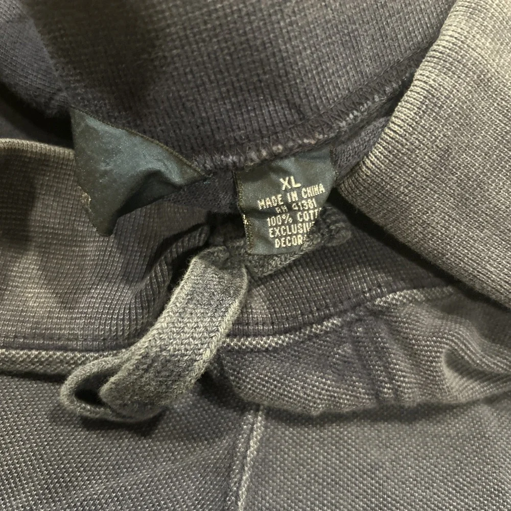 Men's Vtg Polo‎ Ralph Lauren Cotton Blend Drawstring Blue Sweat Shorts Size S
